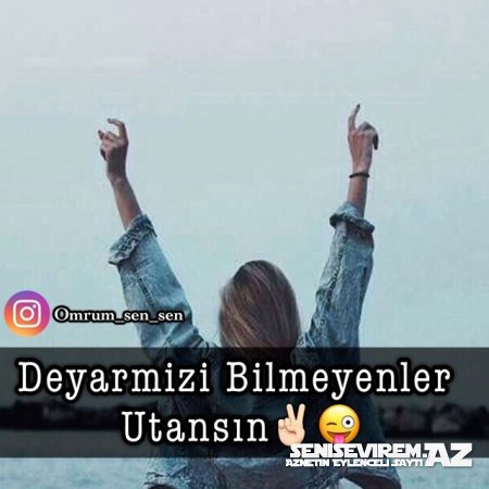 Ömrüm Sən Sən Yazılı Şəkillər  Official Page