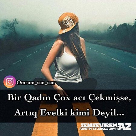 Ömrüm Sən Sən Yazılı Şəkillər  Official Page