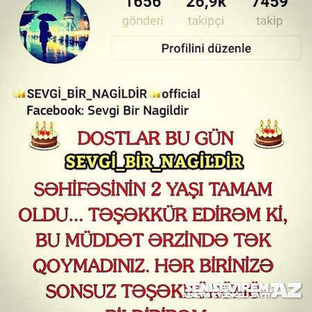 Sevgi Bir Nagildir Official Sehifesi